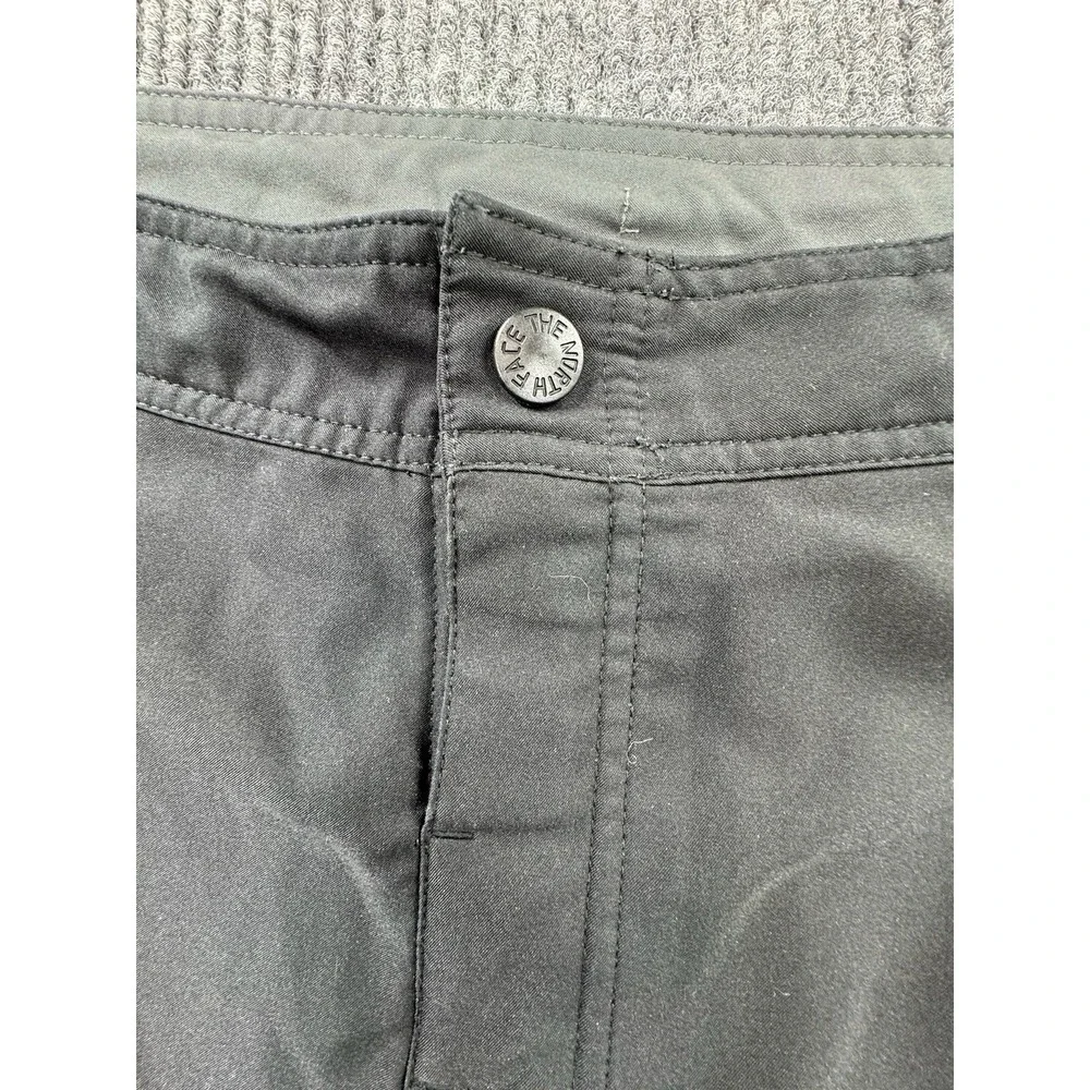 The North Face Shorts Mens‎ 38 Black Chino Golf Dress Zippered Pockets Logo